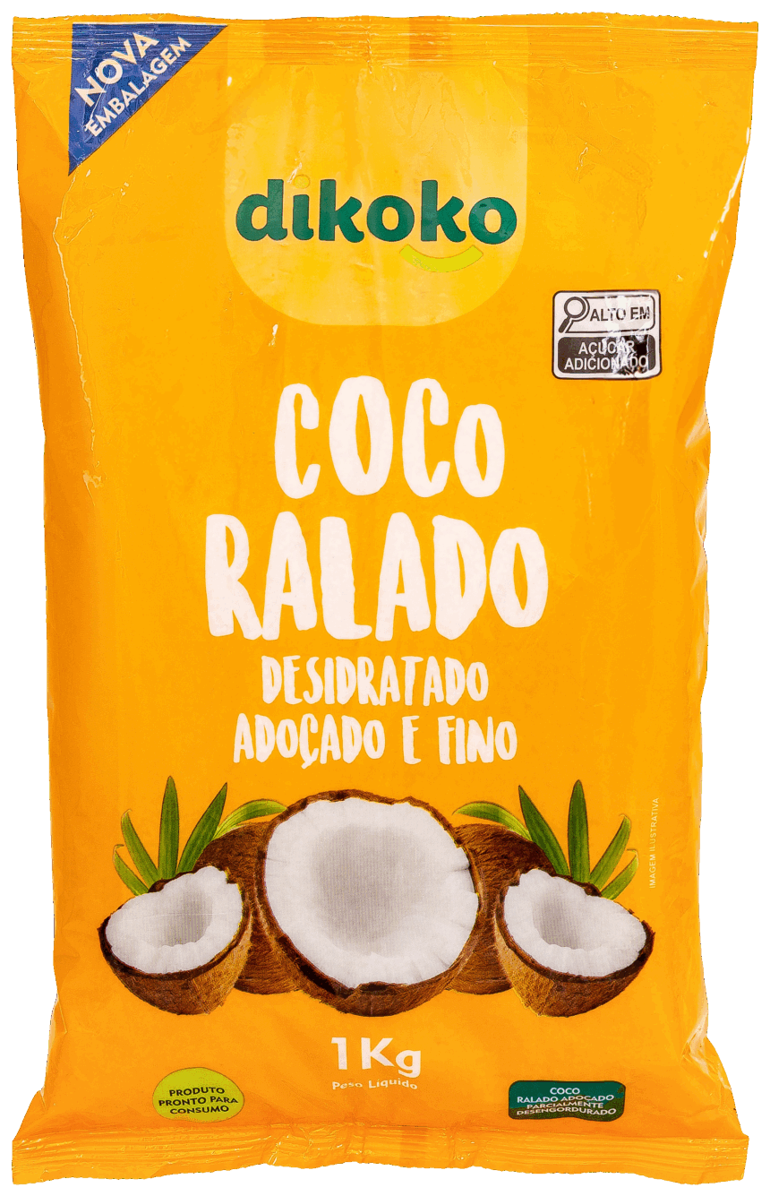 Coco ralado da linha Industrial Dikoko